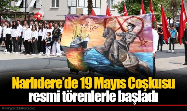 Narlıdere’de 19 Mayıs Coşkusu resmi törenlerle başladı