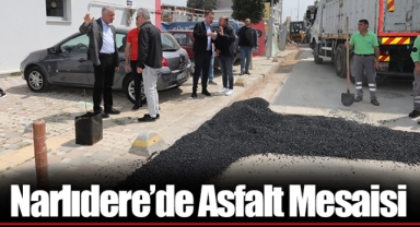 Narlıdere’de Asfalt Mesaisi