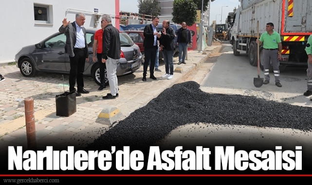 Narlıdere’de Asfalt Mesaisi