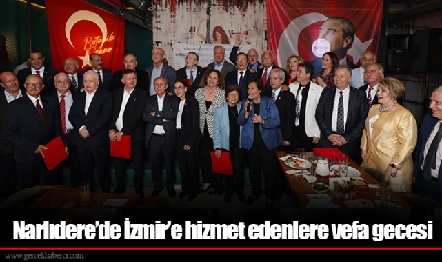 Narlıdere’de İzmir’e hizmet edenlere vefa gecesi
