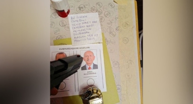 Rize'de oy kullanma kabinine silahla giren seçmenden Kılıçdaroğlu'na tehdit