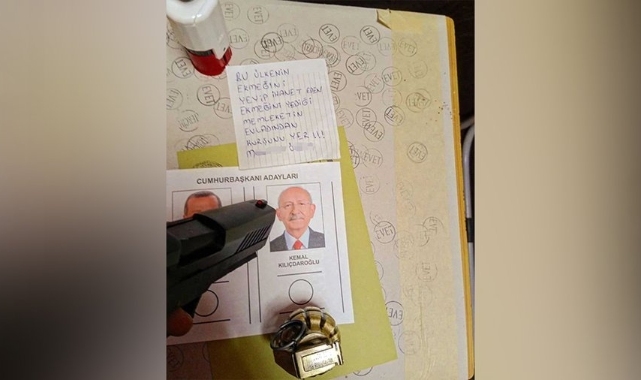 Rize'de oy kullanma kabinine silahla giren seçmenden Kılıçdaroğlu'na tehdit