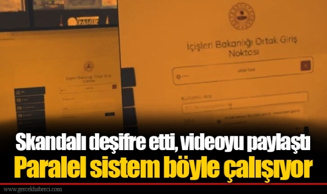 Skandalı deşifre etti, videoyu paylaştı Paralel sistem böyle çalışıyor