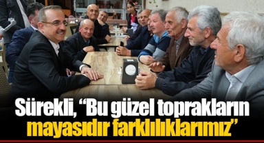 Sürekli, “Bu güzel toprakların mayasıdır farklılıklarımız”