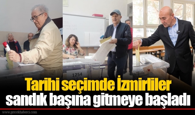 Tarihi seçimde İzmirliler sandık başına gitmeye başladı