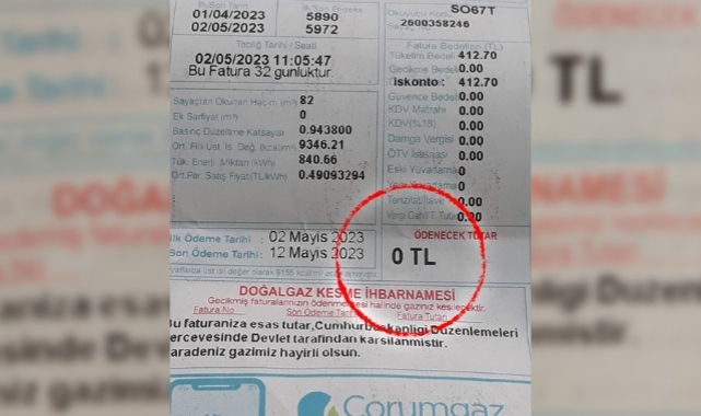 Ücretsiz olacağı duyurulmuştu: '0 TL' doğal gaz faturaları evlere gelmeye başladı!