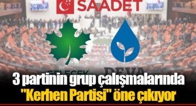 3 partinin grup çalışmalarında