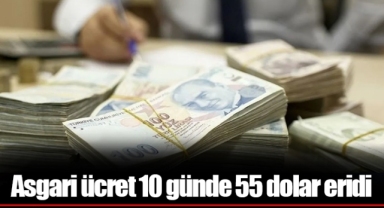Asgari ücret 10 günde 55 dolar eridi