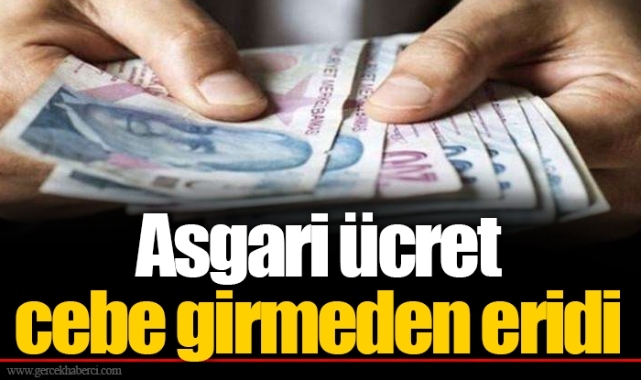 Asgari ücret cebe girmeden eridi