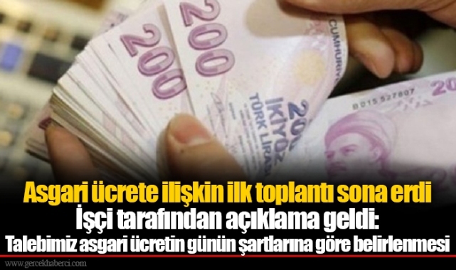 Asgari ücrete ilişkin ilk toplantı sona erdi: İşçi tarafından açıklama geldi...