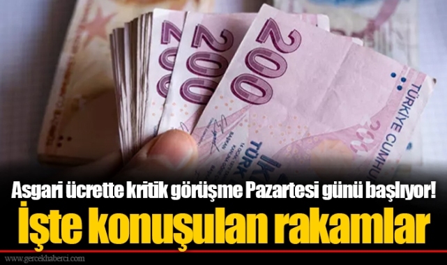 Asgari ücrette kritik görüşme Pazartesi günü başlıyor! İşte konuşulan rakamlar