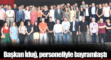 Başkan İduğ, personeliyle bayramlaştı