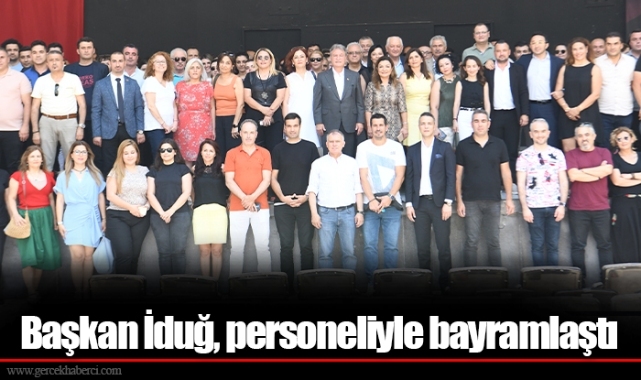 Başkan İduğ, personeliyle bayramlaştı