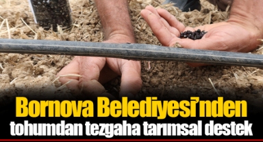Bornova Belediyesi’nden tohumdan tezgaha tarımsal destek