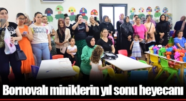 Bornovalı miniklerin yıl sonu heyecanı