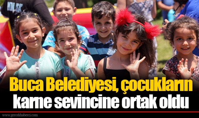 Buca Belediyesi, çocukların karne sevincine ortak oldu