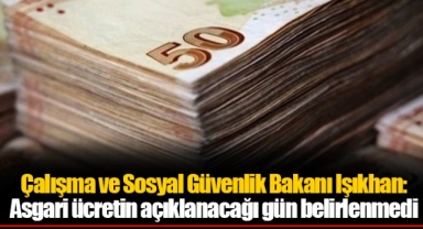 Çalışma ve Sosyal Güvenlik Bakanı Işıkhan: Asgari ücretin açıklanacağı gün belirlenmedi