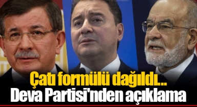 Çatı formülü dağıldı... Deva Partisi'nden açıklama