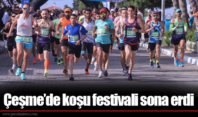 Çeşme’de koşu festivali sona erdi