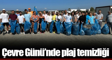 Çevre Günü’nde plaj temizliği