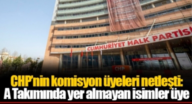 CHP’nin komisyon üyeleri netleşti: A Takımında yer almayan isimler üye