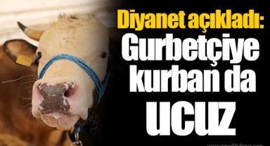Diyanet açıkladı: Gurbetçiye kurban da ucuz