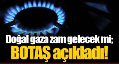 Doğal gaza zam gelecek mi; BOTAŞ açıkladı!