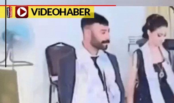 Düğünde takılan paralara göz diken çocuğa damadın tepkisi izleyenleri güldürdü