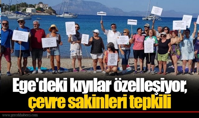 Ege'deki kıyılar özelleşiyor, çevre sakinleri tepkili