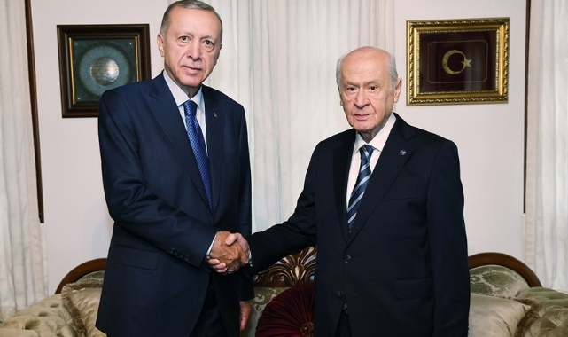 Erdoğan'ın Bahçeli ile 45 dakika süren görüşmesi sona erdi; açıklama yapılmadı