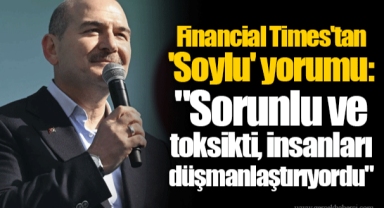 Financial Times'tan 'Soylu' yorumu: