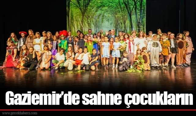 Gaziemir’de sahne çocukların