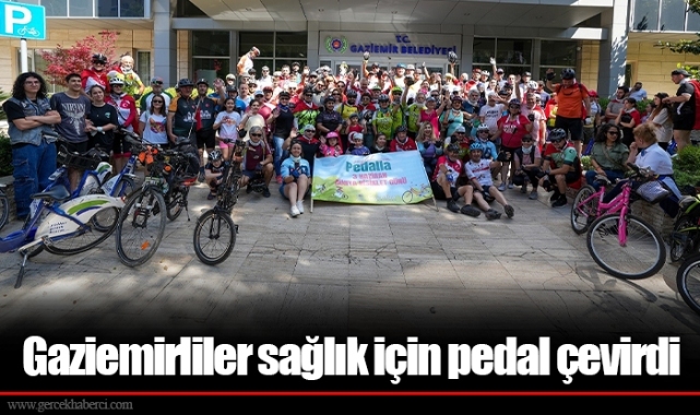 Gaziemirliler sağlık için pedal çevirdi