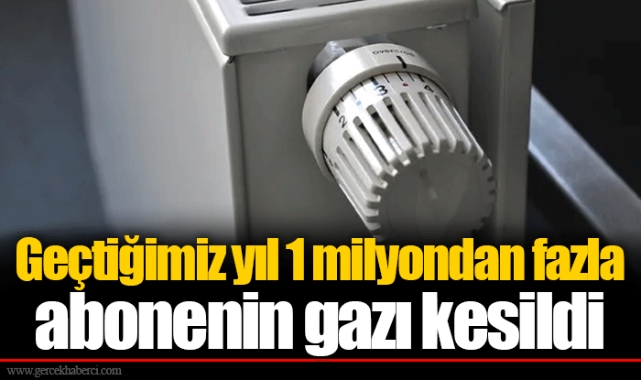 Geçtiğimiz yıl 1 milyondan fazla abonenin gazı kesildi