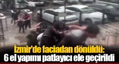 İzmir'de faciadan dönüldü: 6 el yapımı patlayıcı ele geçirildi