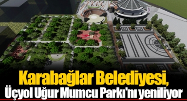 Karabağlar Belediyesi, Üçyol Uğur Mumcu Parkı'nı yeniliyor