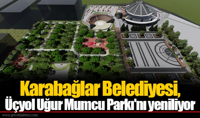 Karabağlar Belediyesi, Üçyol Uğur Mumcu Parkı'nı yeniliyor