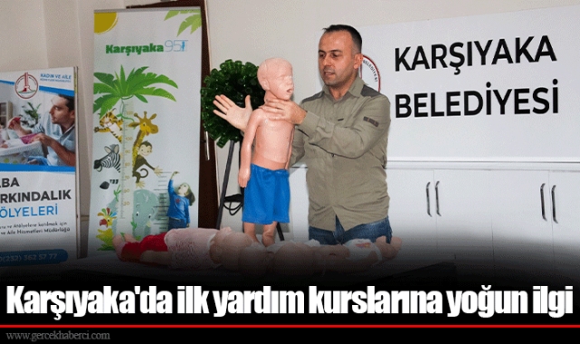 Karşıyaka'da ilk yardım kurslarına yoğun ilgi