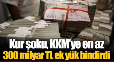 Kur şoku, KKM’ye en az 300 milyar TL ek yük bindirdi