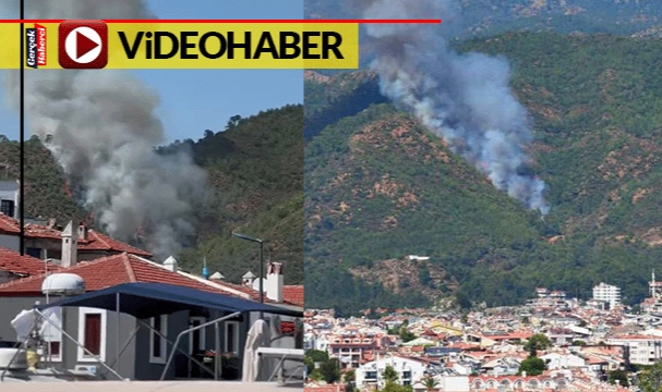 Marmaris’te orman yangını: Yerleşim yerine yakın