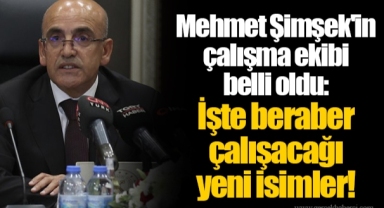 Mehmet Şimşek'in çalışma ekibi belli oldu: İşte beraber çalışacağı yeni isimler!