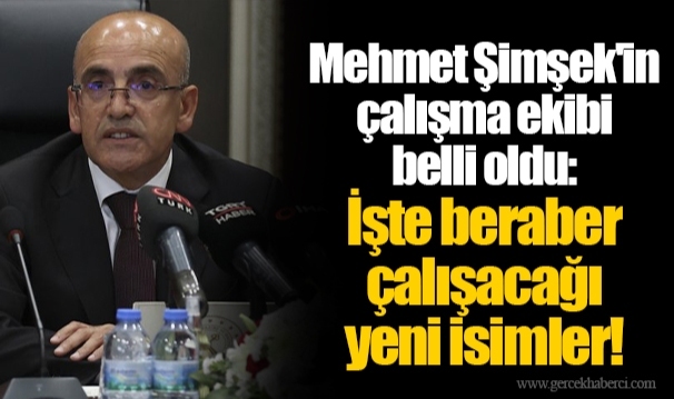 Mehmet Şimşek'in çalışma ekibi belli oldu: İşte beraber çalışacağı yeni isimler!