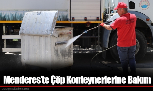 Menderes’te Çöp Konteynerlerine Bakım
