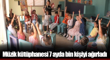 Müzik kütüphanesi 7 ayda bin kişiyi ağırladı