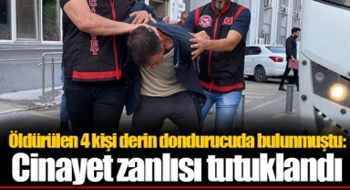 Öldürülen 4 kişi derin dondurucuda bulunmuştu: Cinayet zanlısı tutuklandı