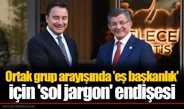 Ortak grup arayışında 'eş başkanlık' için 'sol jargon' endişesi
