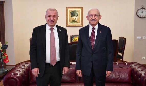Özdağ, Kılıçdaroğlu&#039;nu ziyaret etti: CHP Sözcüsü, &#039;Aman dikkat edin yerler kaygan burada&#039; dedi