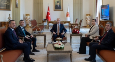 Özgür Özel paylaştı: CHP'den Numan Kurtulmuş'a 'Can Atalay' ziyareti