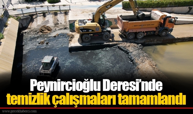 Peynircioğlu Deresi’nde temizlik çalışmaları tamamlandı