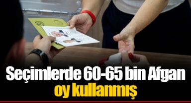 Seçimlerde 60-65 bin Afgan oy kullanmış